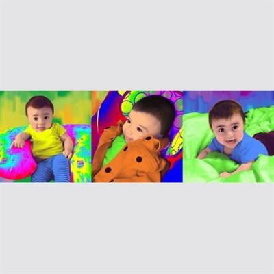 Pop Art 3 Panels from Photos - myDaVinci